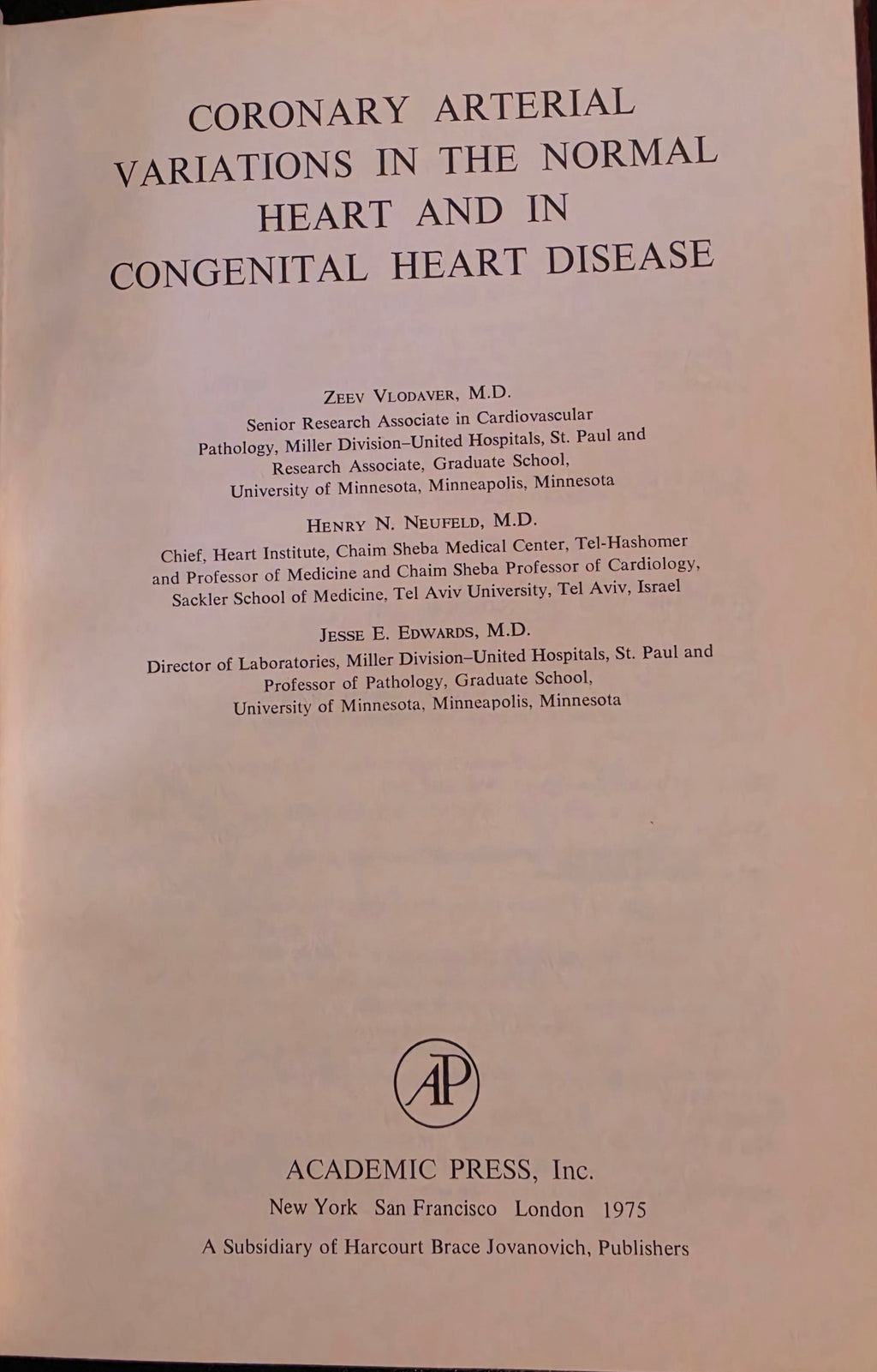 Coronary Arterial Variations in the Normal Heart and in Congenital Heart Disease